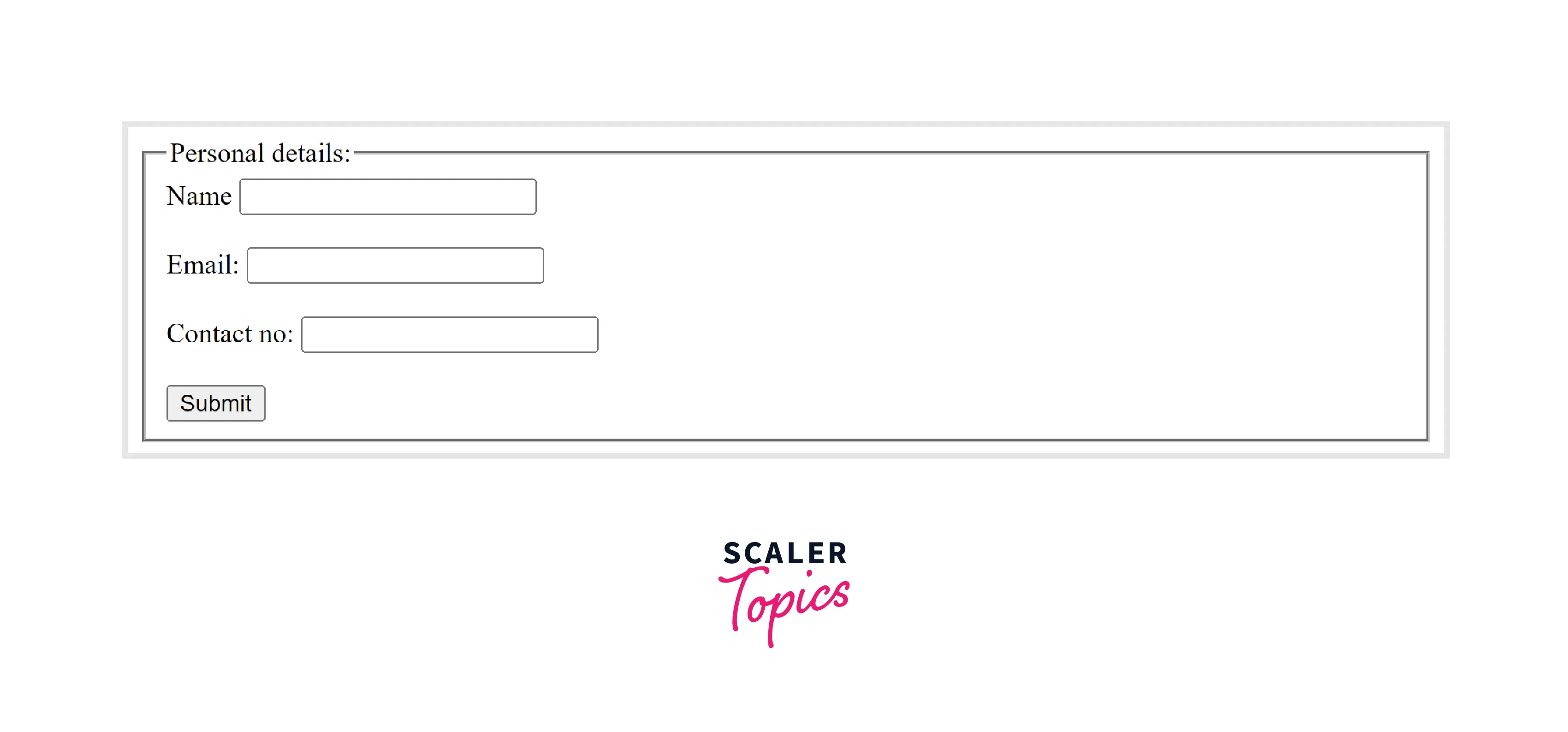 fieldset in HTML Scaler Topics